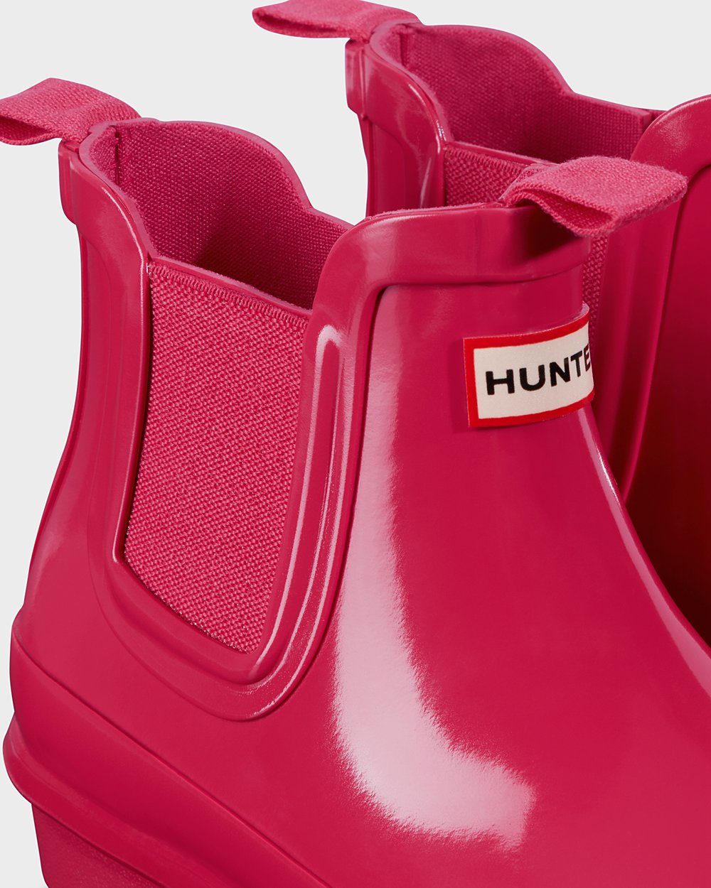 Chelsea Boots Kinderen - Hunter Original Big Gloss - Roze - 78TFIYKUA